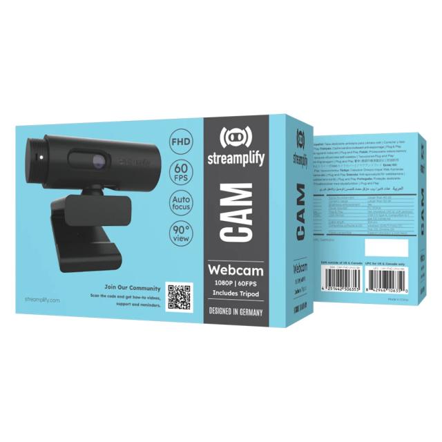 Стрийминг уеб камера Streamplify  Streaming Web Camera CAM, 1080p@60FPS, 2MP, USB