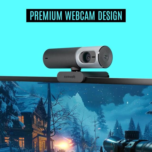 Стрийминг уеб камера Streamplify Streaming Web Camera CAM PRO, 4K@30FPS/1080p@60FPS, 8.5MP, USB Type-C