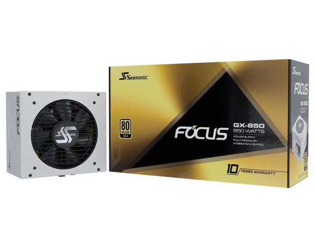 Захранване Seasonic FOCUS GX-850 White, 850W, Active PFC, 80 PLUS Gold, Fully Modular