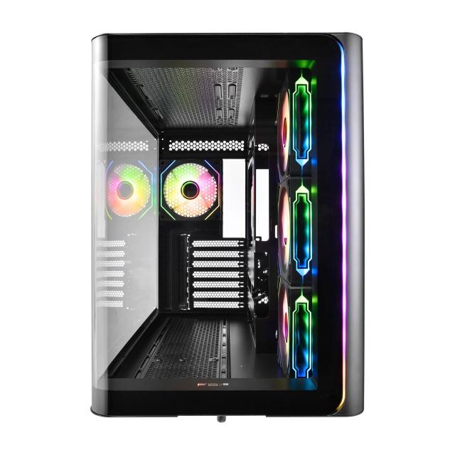 Кутия FSP M580-BA ARGB, Mid-Tower, 2 x USB 3.0, 1 x USB Type-C, ATX, Micro ATX, Mini-ITX