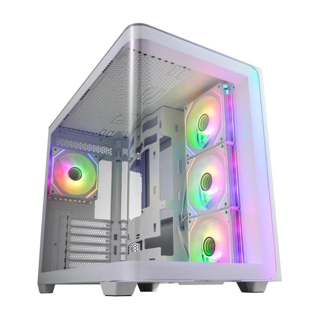 Кутия FSP M580-WA ARGB, Mid-Tower, 2 x USB 3.0, 1 x USB Type-C, ATX, Micro ATX, Mini-ITX