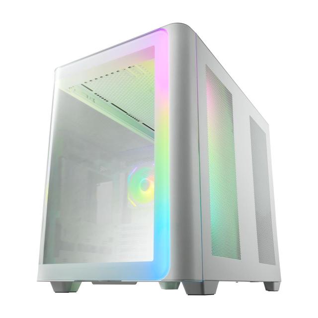 Кутия FSP M580-WA ARGB, Mid-Tower, 2 x USB 3.0, 1 x USB Type-C, ATX, Micro ATX, Mini-ITX