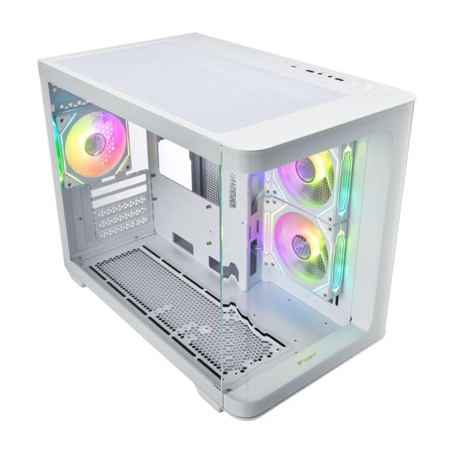 Кутия FSP S380-WA ARGB, Mid-Tower, 2 x USB 3.0, 1 x USB Type-C, Micro ATX, Mini-ITX