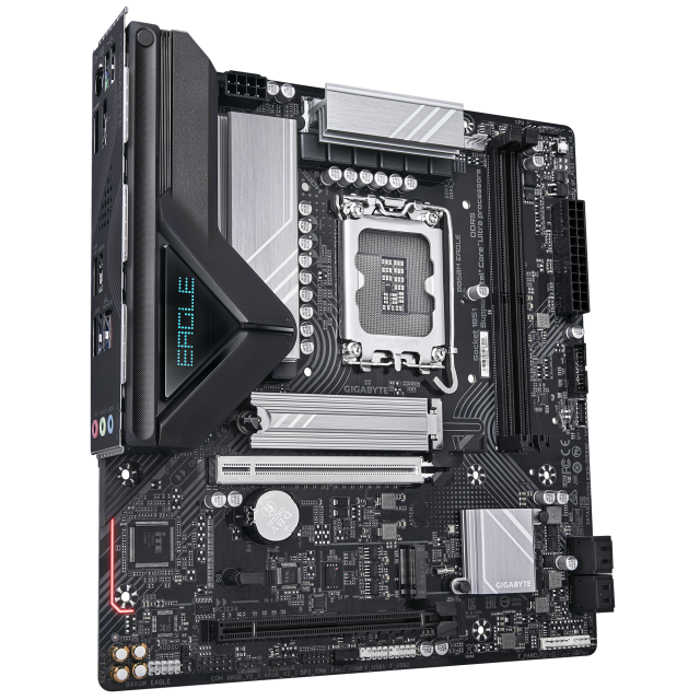 Дънна платка GIGABYTE B860M EAGLE, LGA1851, 4x DDR5, 2x M.2, 4x SATA 6Gb/s, HDMI, DP, Micro ATX