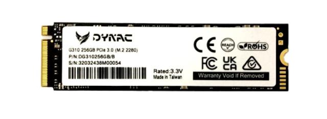 DYNAC G310 256GB M2 NVME, Type 2280