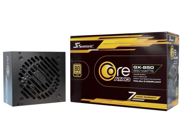 Захранване Seasonic CORE GX-850 V2, 850W, Active PFC, 80 PLUS Gold, ATX 3.1, PCIe 5.1, Fully Modular