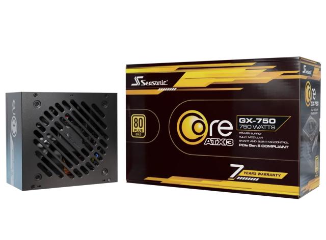 Захранване Seasonic CORE GX-750 V2, 750W, Active PFC, 80 PLUS Gold, ATX 3.1, PCIe 5.1, Fully Modular