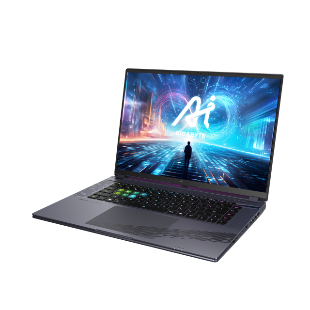 Лаптоп GIGABYTE AORUS 16X ASG-53EEC54SH, Intel Core i7-14650HX 16C ( 2.2/5.2GHz, 30MB Cache), 16.0" (40.64 cm), WQXGA, 165Hz, NVIDIA GF RTX4070 8GB GDDR6, 16GB DDR5, 1TB SSD Gen4, Win 11 Home