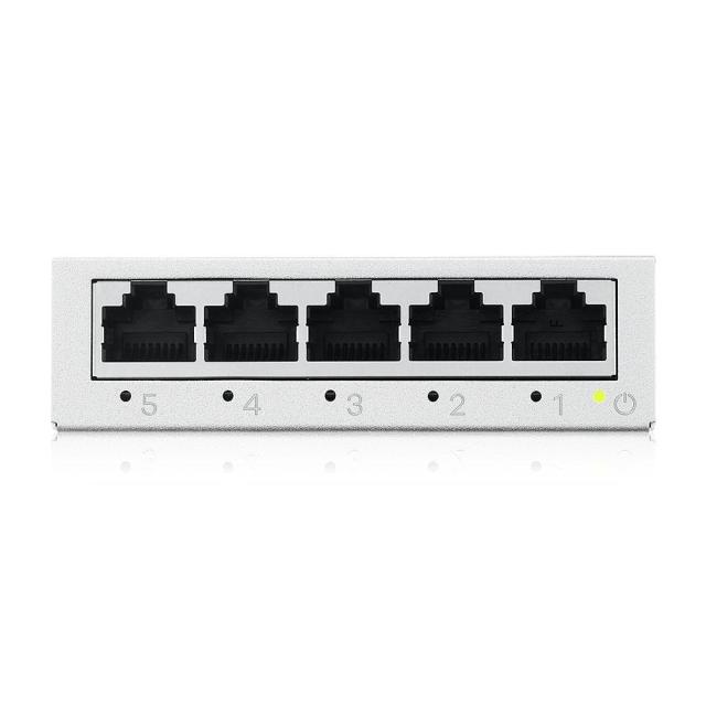 Комутатор ZyXEL GS-105B v5, 5-port 10/100/1000Mbps Gigabit Ethernet switch, метален корпус