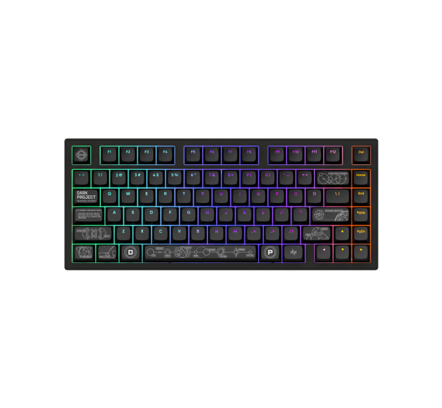Геймърскa клавиатура Dark Project ALU81A Terra Nova Black RGB, Wireless/Bluetooth, USB