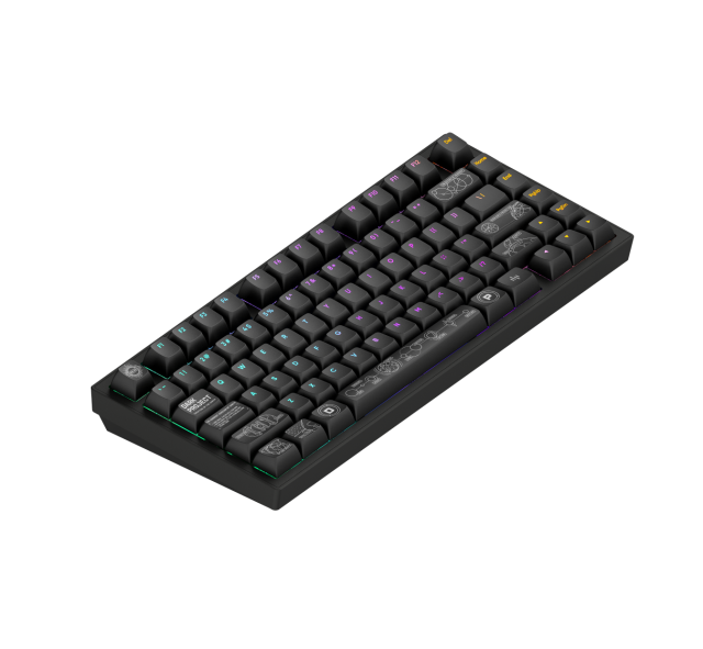 Геймърскa клавиатура Dark Project ALU81A Terra Nova Black RGB, Wireless/Bluetooth, USB