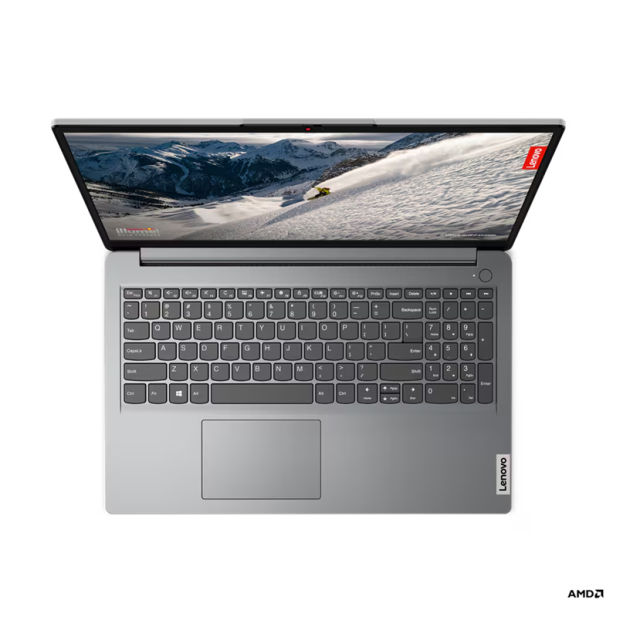 Лаптоп Lenovo IdeaPad 1 15ALC7, AMD Ryzen 7 5700U 8C (1.8/4.3GHz, 8MB Cache), 15.6'' (39.62 cm), FHD IPS Anti-glare, 16GB DDR4, 1TB SSD NVMe, 1x USB 2.0, 1x USB 3.2 Gen 1, 1x USB Type-C, HDMI, Free DOS