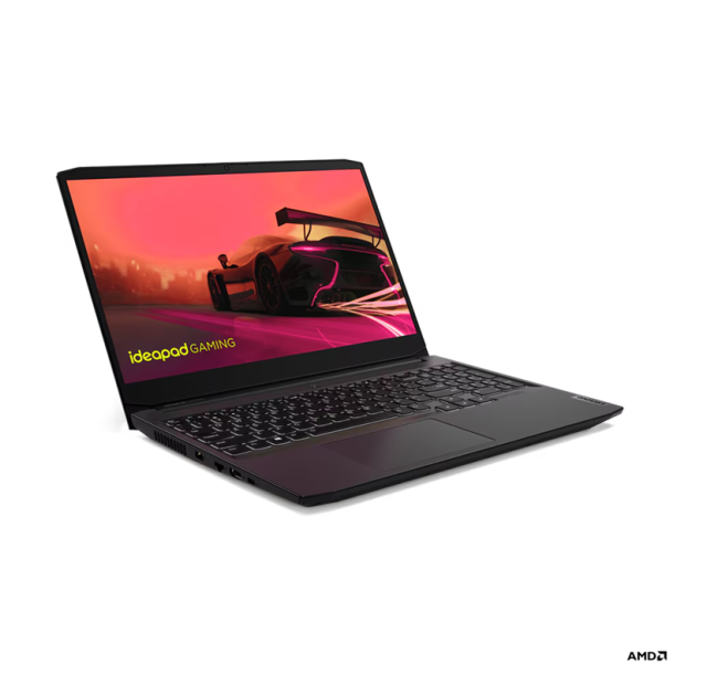 Лаптоп Lenovo IdeaPad Gaming 3 15ACH6, AMD Ryzen 5 5500H 4C (3.3/4.2GHz, 8MB), 15.6" (39.62cm) Full HD IPS 144Hz Anti-Glare Display, NVIDIA GF RTX 2050 4GB, 16GB DDR4, 512GB SSD NVMe, 2x USB 3.2 Gen 1, 1x USB Type-C, HDMI, Free DOS