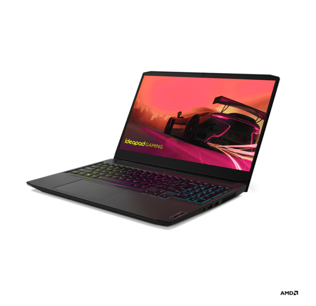 Лаптоп Lenovo IdeaPad Gaming 3 15ACH6, AMD Ryzen 5 5500H 4C (3.3/4.2GHz, 8MB), 15.6" (39.62cm) Full HD IPS 144Hz Anti-Glare Display, NVIDIA GF RTX 2050 4GB, 16GB DDR4, 512GB SSD NVMe, 2x USB 3.2 Gen 1, 1x USB Type-C, HDMI, Free DOS