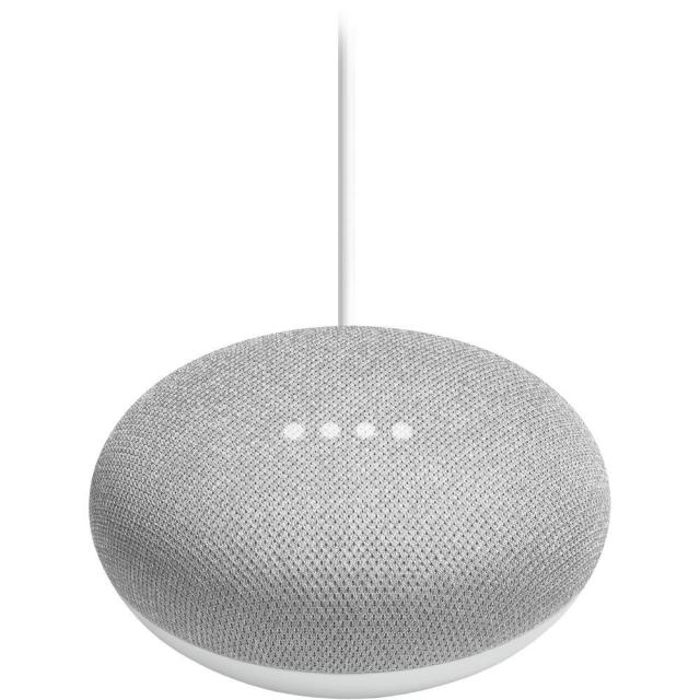 Тонколона Google Home mini Speaker, Wireless / Bluetooth, контрол чрез гласови команди, micro USB, Сив