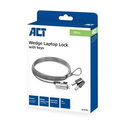 Заключващо устройство за лаптоп EWENT ACT LOCK AC9040, 2.0 m