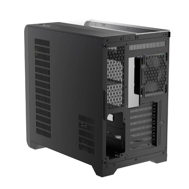 Кутия 1stPlayer RT7 Black, Middle Tower, 2 x USB 3.0, 1 x USB Type-C 3.1, LED display, ATX/mATX/Mini-ITX