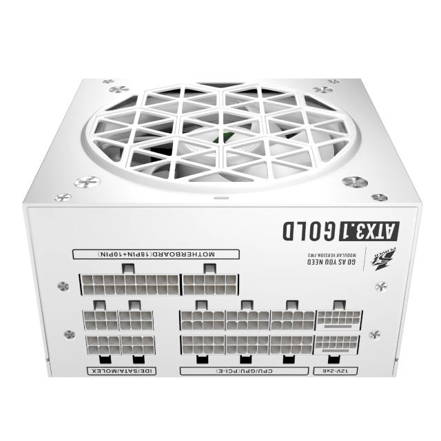 Захранване 1stPlayer HA-850BA4 WHITE 850W, ATX 3.1 PCIe 5.1, Active PFC, 80 PLUS GOLD, Full Modular