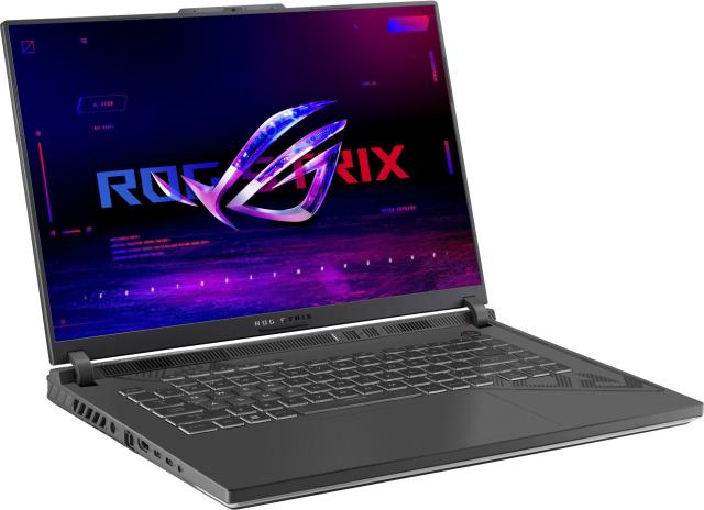 Лаптоп Asus ROG Strix G16 G614JU-N3512,  Intel Core i5-13450HX 10C (2.4/4.6 GHz, 20MB Cache), 16" (40.64 cm) WUXGA IPS 165Hz Anti-Glare Display, NVIDIA GF RTX 4050 6GB, 16GB DDR5, 1TB SSD, 1x Thunderbolt 4, HDMI, Free DOS