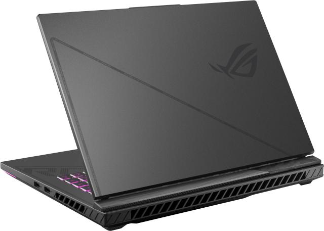 Лаптоп Asus ROG Strix G16 G614JU-N3512,  Intel Core i5-13450HX 10C (2.4/4.6 GHz, 20MB Cache), 16" (40.64 cm) WUXGA IPS 165Hz Anti-Glare Display, NVIDIA GF RTX 4050 6GB, 16GB DDR5, 1TB SSD, 1x Thunderbolt 4, HDMI, Free DOS