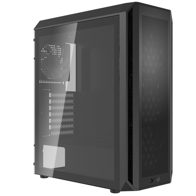 Кутия ADATA VALOR AIR PLUS MT BLACK, Middle Tower, 2 x USB 3.2, Mini-ITX, Micro-ATX, ATX