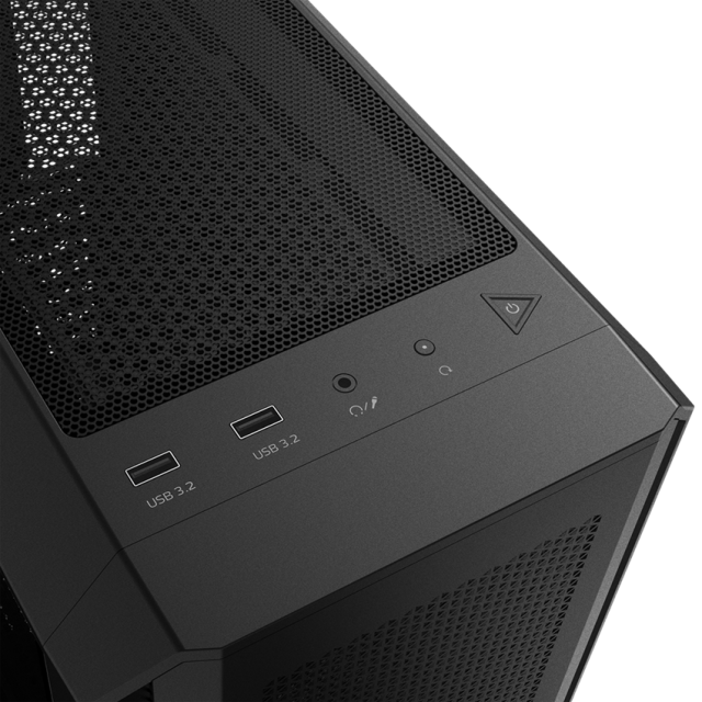 Кутия ADATA VALOR AIR PLUS MT BLACK, Middle Tower, 2 x USB 3.2, Mini-ITX, Micro-ATX, ATX