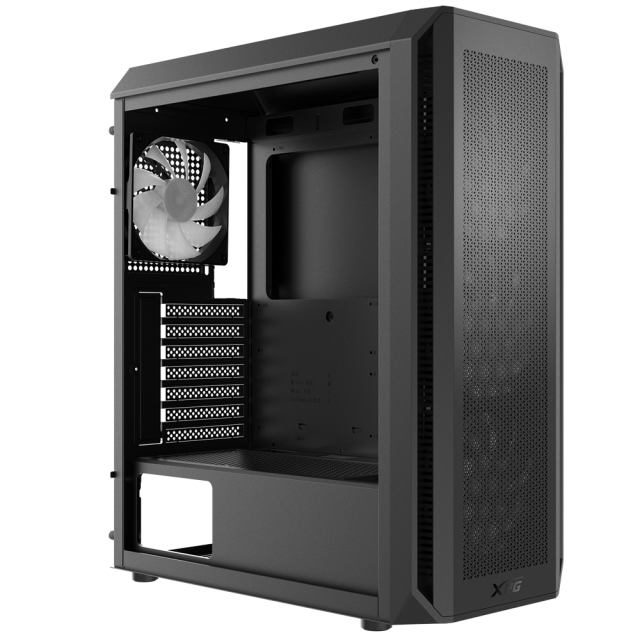 Кутия ADATA VALOR AIR PLUS MT BLACK, Middle Tower, 2 x USB 3.2, Mini-ITX, Micro-ATX, ATX