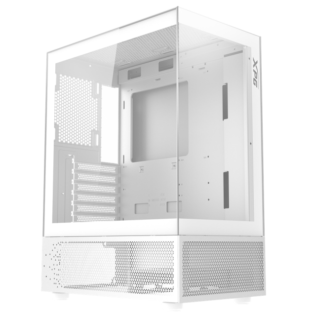 Кутия ADATA INVADER X MINI MT WHITE, Middle Tower, 2 x USB 3.2, 1 x USB 3.2 Type-C, Mini-ITX, Micro-ATX, ATX