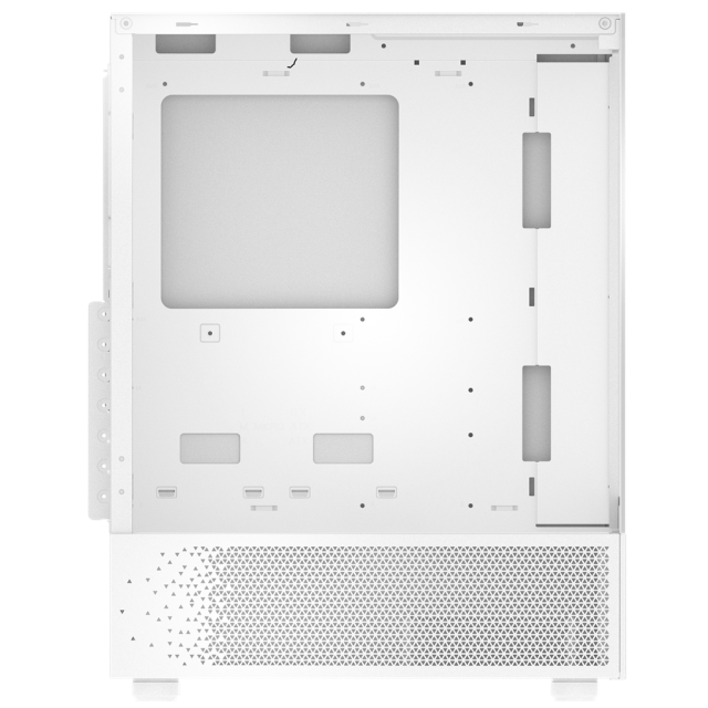 Кутия ADATA INVADER X MINI MT WHITE, Middle Tower, 2 x USB 3.2, 1 x USB 3.2 Type-C, Mini-ITX, Micro-ATX, ATX