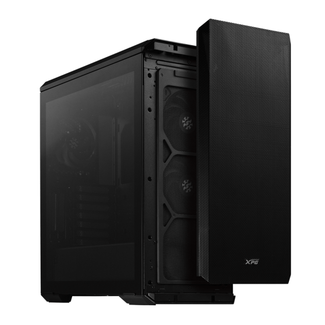 Кутия ADATA DEFENDER BLACK, Middle Tower, 2 x USB 3.0, 1 x HD Audio, Mini-ITX, Micro-ATX, ATX, E-ATX, CEB, EEB