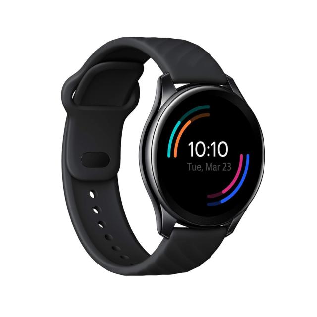 Часовник OnePlus Watch W301GB, 1.39" AMOLED 454x454, 4GB, WR 5ATM, IP68, BT 5.0, GPS, 402 mAh, Midnight Black