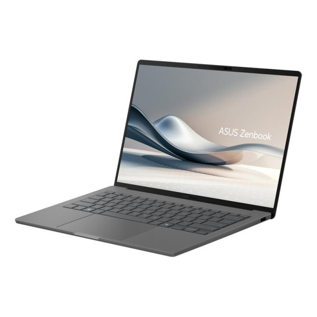 Лаптоп Asus Zenbook A14 UX3407RA-QD026X, Qualcomm Snapdragon X Elite X1E-78-100 12C (3.4 GHz, 42MB Cache), 14" (35.56 cm) WUXGA OLED 600nits HDR Glare Display, 32GB LPDDR5X, 1TB SSD, 2x USB4, Windows 11 Pro