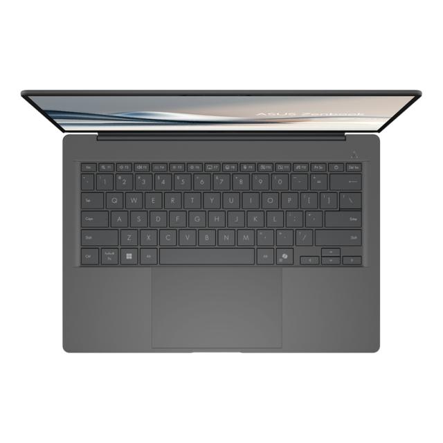 Лаптоп Asus Zenbook A14 UX3407RA-QD026X, Qualcomm Snapdragon X Elite X1E-78-100 12C (3.4 GHz, 42MB Cache), 14" (35.56 cm) WUXGA OLED 600nits HDR Glare Display, 32GB LPDDR5X, 1TB SSD, 2x USB4, Windows 11 Pro