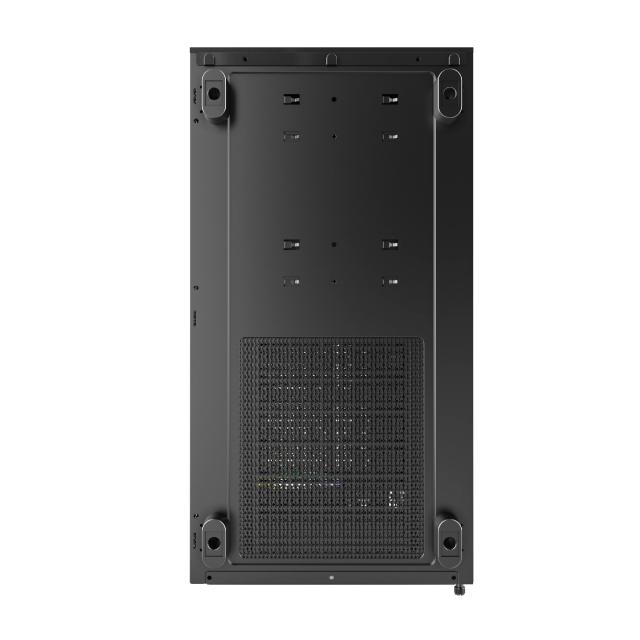 Кутия Montech XR Black, Middle Tower, 2 x USB 3.0, 1 x USB 3.2 Gen 2 Type-C, HD Audio x 1, ATX, mATX, Mini-ITX