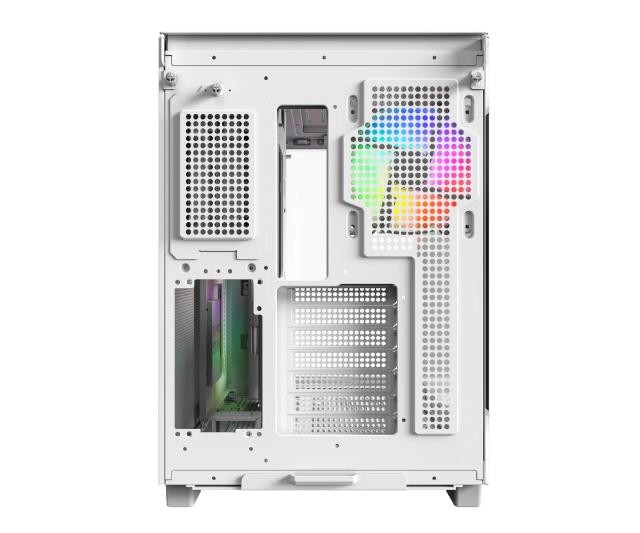 Кутия Montech KING 65 Pro White, Dual Chamber Middle Tower, 2 x USB 3.0, 1 x USB 3.1 Type-C, ATX, mATX, Mini-ITX