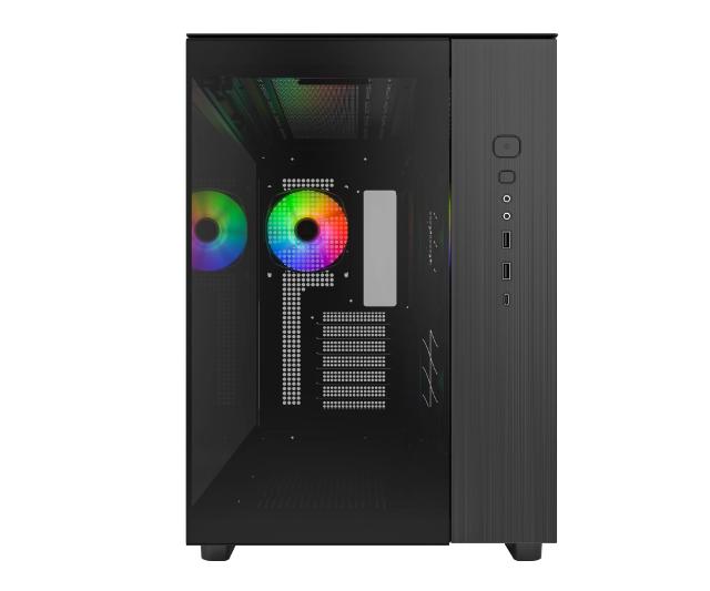 Кутия Montech KING 65 Pro Black, Dual Chamber Middle Tower, 2 x USB 3.0, 1 x USB 3.1 Type-C, ATX, mATX, Mini-ITX