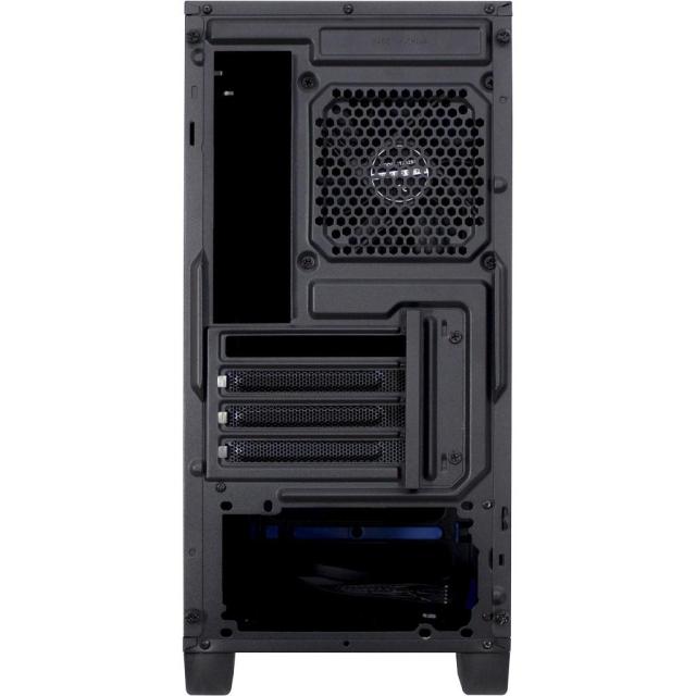 Кутия Inter Tech H-606 Black, Middle Tower, 2x USB 3.0, 1x Audio Microphone, 1x Headphones,  Micro ATX