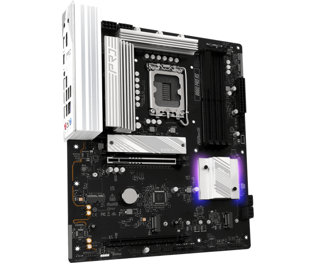 Дънна платка ASRock B860 PRO RS, LGA1851, 4x DDR5, 3x M.2, 4x SATA 6Gb/s, HDMI, DP, ATX