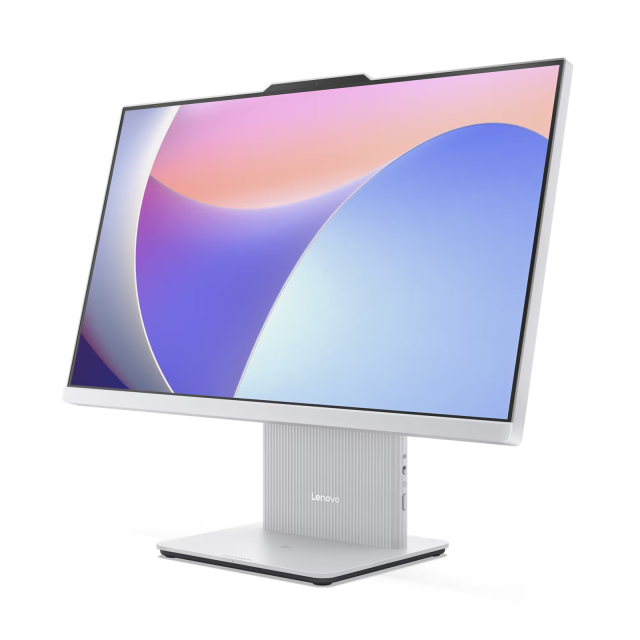 Компютър Lenovo IdeaCentre AIO 24IRH9, Intel Core i3-1315U 6C (1.2/4.5GHz, 10MB Cache), 23.8" (60.45cm) Full HD IPS 100Hz Anti-Glare, 16GB DDR5, 256GB SSD NVMe, HDMI, Free DOS, Cloud Grey