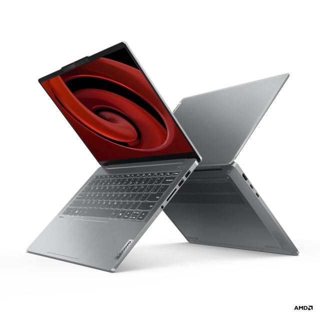 Лаптоп Lenovo IdeaPad Pro 5 14AHP9, AMD Ryzen 7 8845HS 8C (3.8/4.1GHz, 16MB cache), 14" (35.56cm) 2.8K IPS OLED GL 120Hz, 16GB LPDDR5X, 512GB SSD NVMe, Free DOS