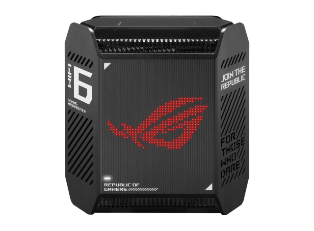 Рутер ASUS ROG Rapture BLACK GT6 (B-1-PK) AX10000 WiFi 6, 2.4G / 5GHz (574+4804 Mbps), LAN: 3x10/100/1000Base-T, WAN: 1x10/100/1000/2500Base-T Gigabit, 1 x USB 3.2 Gen 1