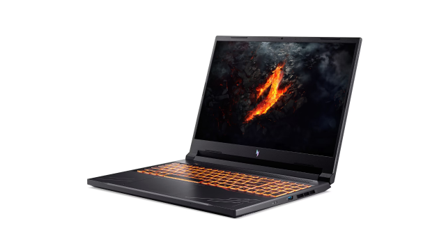 Лаптоп Acer Nitro V16 ANV16-71-76SJ, Intel Core i7-14650HX 16C (2.2/5.2 GHz, 30MB Cache), 16" (40.64cm) WQXGA IPS 180Hz Anti-Glare Display, NVIDIA GF RTX 4060 8GB, 16GB DDR5, 1TB SSD NVMe, 1x Thunderbolt 4, Free DOS