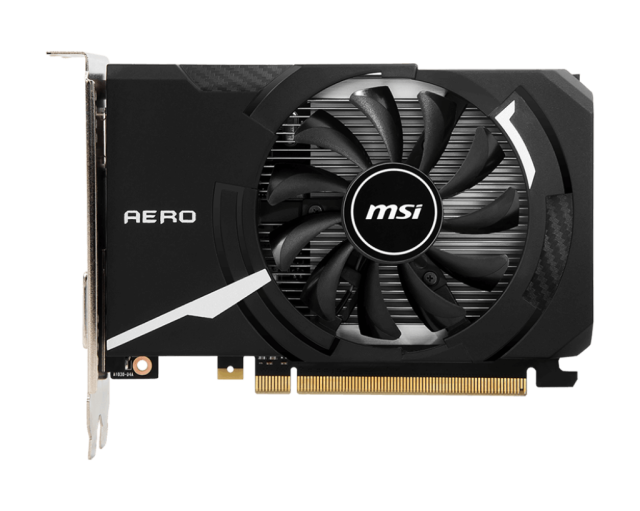 Видео карта MSI GeForce GT1030 AERO ITX 4GB DDR4 OC, 64-bit, DVI, HDMI