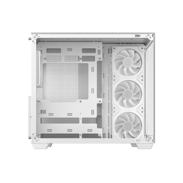 Кутия DeepCool CG530 4F White, Middle Tower, 2x USB3.0, 1x USB 3.2 Gen 2 Type-C, 1x HD Audio, Mini-ITX/Micro-ATX/ATX