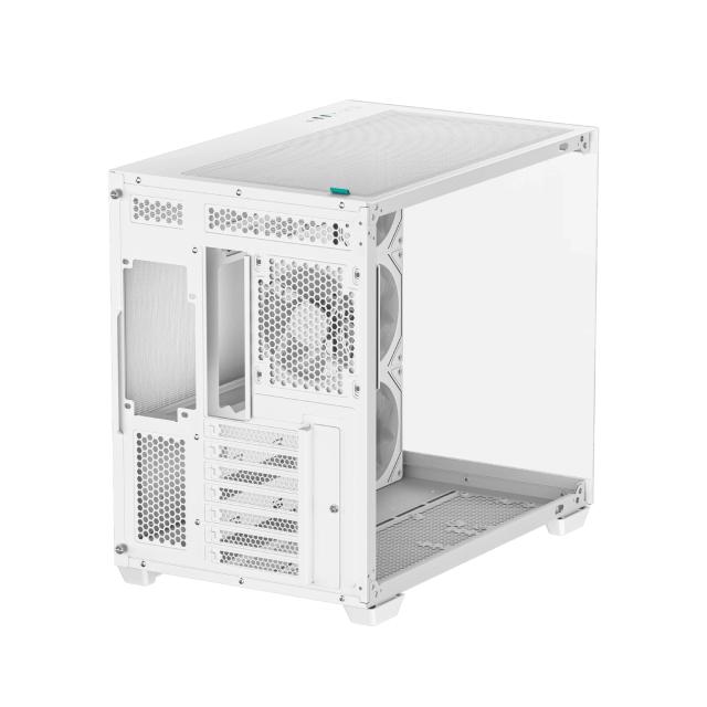 Кутия DeepCool CG530 4F White, Middle Tower, 2x USB3.0, 1x USB 3.2 Gen 2 Type-C, 1x HD Audio, Mini-ITX/Micro-ATX/ATX