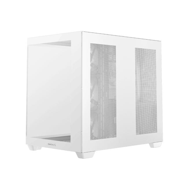 Кутия DeepCool CG530 4F White, Middle Tower, 2x USB3.0, 1x USB 3.2 Gen 2 Type-C, 1x HD Audio, Mini-ITX/Micro-ATX/ATX