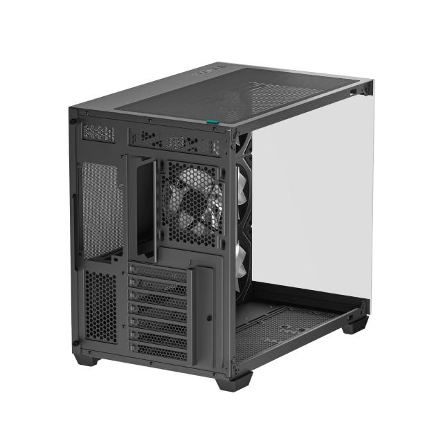 Кутия DeepCool CG530 4F Black, Middle Tower, 2x USB3.0, 1x USB 3.2 Gen 2 Type-C, 1x HD Audio, Mini-ITX/Micro-ATX/ATX