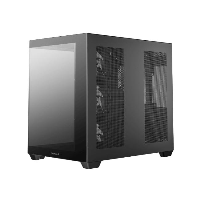 Кутия DeepCool CG530 4F Black, Middle Tower, 2x USB3.0, 1x USB 3.2 Gen 2 Type-C, 1x HD Audio, Mini-ITX/Micro-ATX/ATX