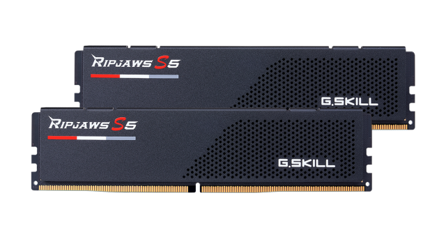 Памет G.SKILL Ripjaws S5 Black 64GB (2x32GB) DDR5 6400MHz CL32, CL32, 1.4 V - Intel XMP