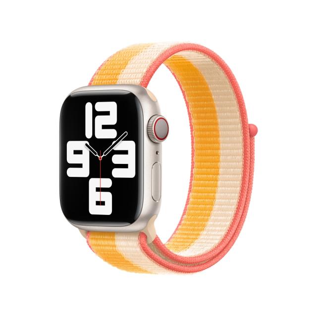 Каишка за часовник Apple Watch 41mm Maize/White Sport Loop - Regular